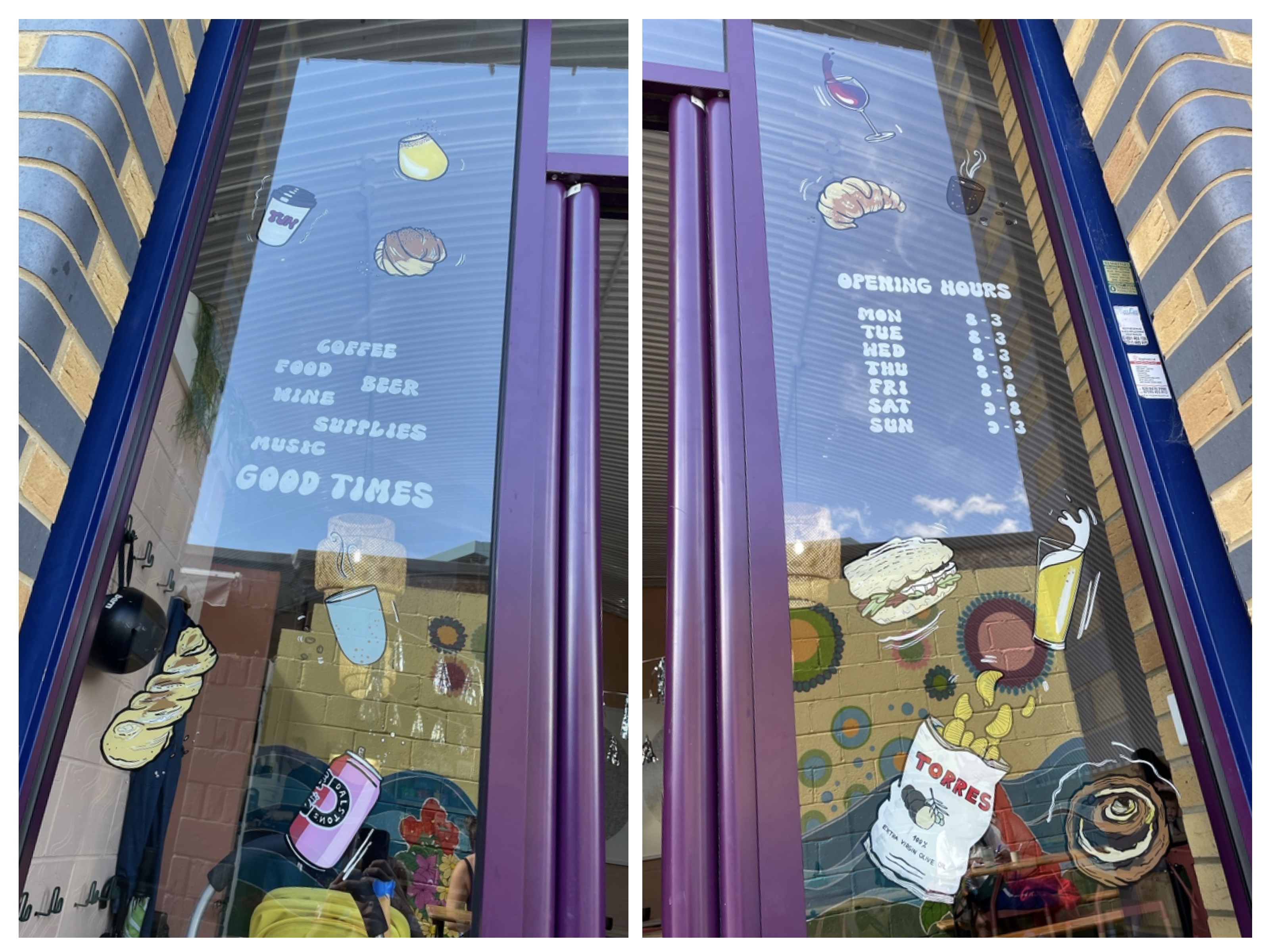 Window Splash Coffee shop